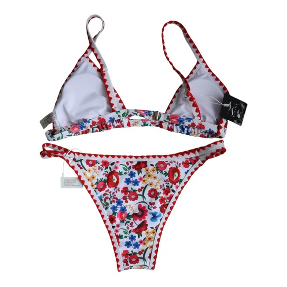 Floral European Style Bikini Set M Women’s Bohemian Triangle Padded Bikini - Picture 9 of 12